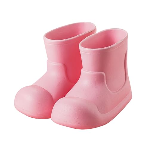 Gummistiefel Kinder Breite Füße, Kurz Regenstiefel Kinder Jungen Mädchen, Outdoor Rutschfest Rain Boots Ultraleicht Regen Stiefel Wasserdicht Regenschuhe Praktisch Barfußschuhe Cartoon Kinderstiefel von Generic