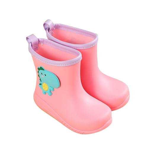 Gummistiefel Kinder Halbhoch, Regenstiefel Kinder Jungen Mädchen, Garten Gummi Rain Boots Ultraleicht Regen Stiefel Wasserdicht rutschfest Regenschuhe Cartoon Unisex Kinderstiefel Bunt Barfußschuhe von Generic