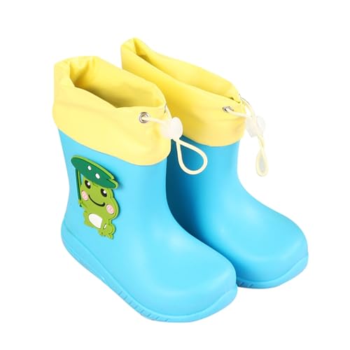 Gummistiefel Kinder Regenstiefel wasserdicht rutschfest ideal bei Nässe zum Wandern durch Pfützen geeignet für Jungen & Mädchen Regen Schule Freizeit Garten Camping von Generic