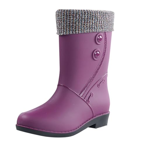 Gummistiefel Unisex Kurz Barfuß Gummistiefel Weitschaft Kurzschaft Boots Arbeitsschuhe Halbhoch Stiefel Erwachsene Gefüttert Für Gartenarbeit Landwirtschaft Angeln von Generic