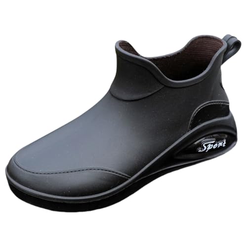 Gummistiefeletten Danmen Langschaft Stiefeletten Leichte Extra Weit Westernstiefel Kurze Gartenschuhe Arbeitsschuhe Barfuß Reitstiefeletten Für Regen Schlamm von Generic