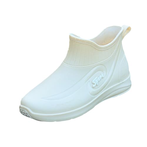 Gummistiefeletten Unisex Festival Barfuß Gummistiefel Extra Weit Arbeitsschuhe Erwachsene Regenstiefel Erwachsene Gefüttert Für Gartenarbeit Landwirtschaft Angeln von Generic