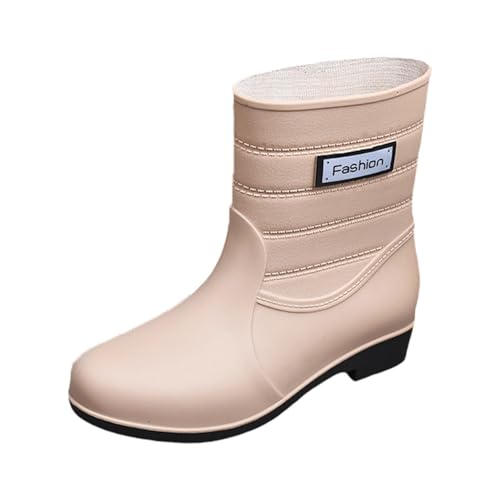 Gummistiefeletten Unisex Halbhohe Stiefeletten Leichte rutschfest Arbeitsschuhe rutschfeste Galoschen Lässig Halbhoch Kurz Atmungsaktiv Alle Jahreszeiten von Generic