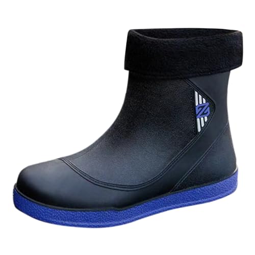 Gummistiefeletten Unisex Langschaft Barfuß Gummistiefel Extra Weit Kurzschaft Boots Arbeitsschuhe Halbhoch Stiefel Arbeitsschuhe Atmungsaktiv Elegant Bunt von Generic