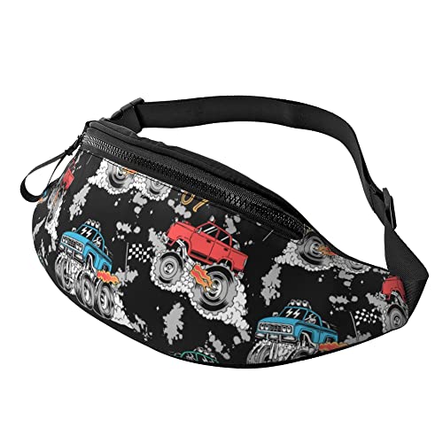 Gurttasche Großes LKW-Muster, Schultertaschen Stylisch Hüfttaschen Multifunktionale Damen Bauchtasche Für Radfahren Wandern Reisen von Generic