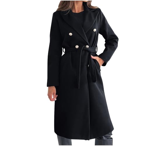Gutschein Mantel Damen Herbst Winter Lang Warm Wollmantel Trenchcoat Wolle Schwarzer Wintermantel Damenmantel Elegant Winterjacke Mantel A-Linie Trench Coat Steppmantel Gutschein Mantel Damen Herbst Winter Lang Warm Wollmantel Trenchcoat Wolle Schwarzer Wintermantel Damenmantel Elegant Winterjacke Mantel A-Linie Trench Coat Steppmantel von Generic