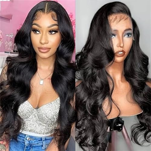 HD Spitze Frontal Perücke Körper Welle Perücken Menschliches Haar Glueless Perücke Pre Gezupft 5X5 HD Spitze Verschluss Perücke Für Frauen 150 Dichte von Generic