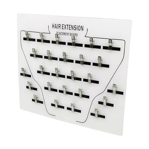 Haar-Lametta-Organizer – Flecht-Haartrenner, Haarverlängerungshalter | Clip-in-Perücken-Haarteile-Pfropfplatte, Pfropfplatte-Haaraufhänger, Haarverlängerungs-Halterbrett für den Salon zu Hause, 13,46 von Generic