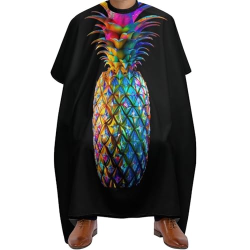 Haar Schneideumhang Bunte Neon-Ananas-Kunst, Antistatisch Haarschneide Umhang Mode Haarschneiden Umhange für Erwachsene Frauen 140X168cm von Generic