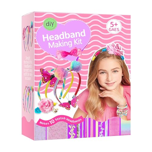 Haarband-Herstellungsset – Bastelset für Haarbänder zum Selbermachen, einfach zu bedienendes Design für Haarbänder | Erstellen von Haarbändern von Generic
