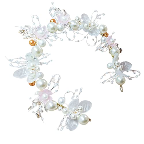 Haarband Legierung Blume Braut Mädchen Haarspange Stabil Feine Verarbeitung Rosa von Generic