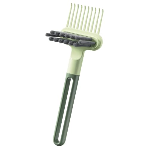 Haarbürsten Reiniger Tool | 2 in 1 Haarbürsten Entferner Rechenkamm Reiniger - Rutschfeste Schönheitsaccessoires Für Salon Frauen Männer Familie Badezimmer Makeup Schlafzimmer Friseur von Generic