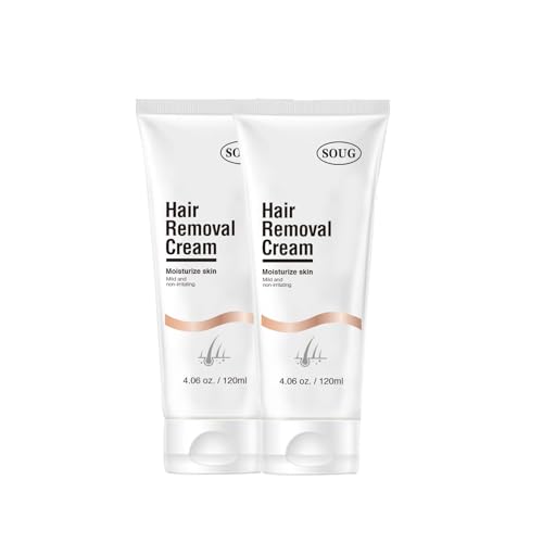 Haarentfernungscreme für Frauen & Männer schmerzloser Bikini Haarentfernung Gel Haarentfernung Lotion für unerwünschtes Haar, alle Hauttypen, 50 ml (2 PCS) von Generic