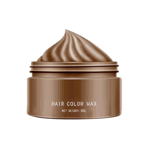 Haarfärbewachs - Temporäre Haarfarbe | Haarfärbegel | Farbiges Haarwachs | Sofort Gefärbtes Haarwachs | Cremefarbene Frisur-Wachsfarbe | Temporär Gefärbtes Haarfarbenwachs Für Frauen, Erwachsene Und A von Generic