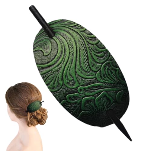 Haargummi Kunstleder, Leder mit Stab – Haarnadeln, Pferdeschwanzhalter und Haarschmuck für Frauen und Mädchen. Kunstleder – mit Stab von Generic