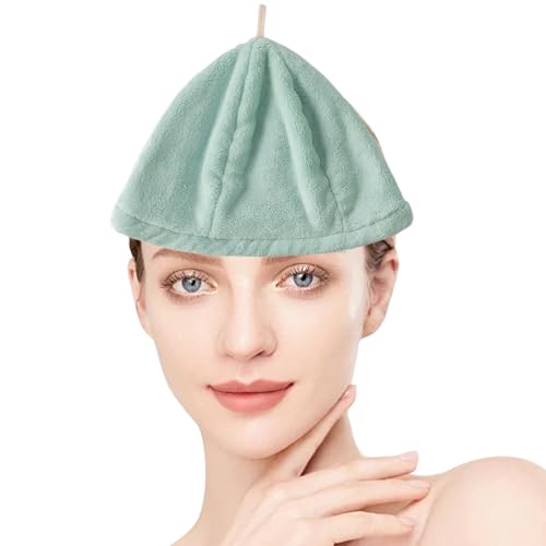 Haarhaube zum Trocknen aus Korallenfleece, Badetuch,schnell trocknende Plüsch-Badekappe | Mehrzweck-Haartuch mit Kappe zum Trocknen von C von Generic