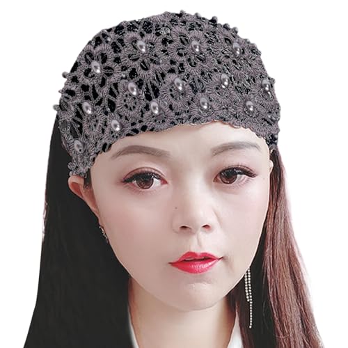 Haarkamm aus Spitze: breite elastische Blumen-Spitzen-Stirnbänder | eleganter Boho-Turban für Frauen und Mädchen unterstreichen Ihren Look mit diesem E-Stirnband von Generic