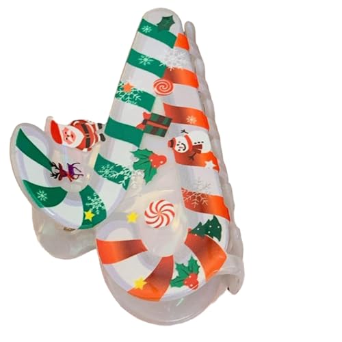 Haarklammer - Weihnachtskralle Haarspange, Haarnadel für Damen | Weihnachts-Haarspange, dicke Acryl-Haarspange, Urlaubs-Haarschmuck, schöne Haarspange von Generic