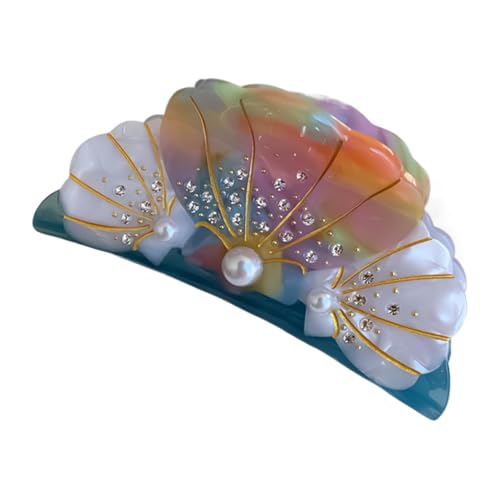 Haarklammern, Acetat-Kiefer-Haarspange, starker Halt, kreativer Haarschmuck mit Perlenelementen für Damen, Mädchen, dickes und dünnes Haar von Generic