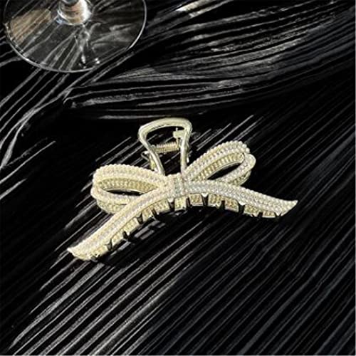 Haarklammern Haarklammern für Frauen, Haarklammern, Haifisch-Clip, Perlenschleife, Knoten-Greifklammer, Haarklammer zum Auffangen des Hinterkopfes, Haifisch-Clip, Haarschmuck, Stil 4 von Generic