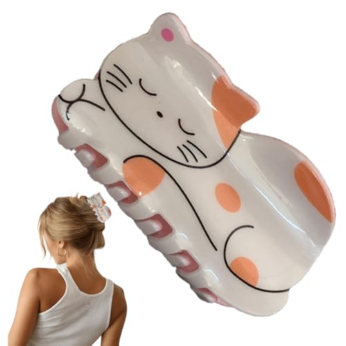 Haarkrallenzahlen aus Acryl, Tonclip in Tierform | Cartoon-Haarspangen aus Acryl für Frauen – modische Pins zum Schließen des Brunnens und des dünnen Wassers von Generic