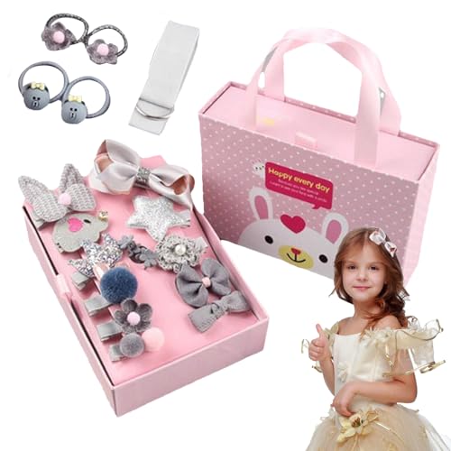 Haarschmuck Mädchen - Haargummis Mädchen | Kinder Haargummi | Bögen Haarklammern Für Mädchens | Kleinkindclips | Set Von 18 Stilvollen Haarnadeln, Verschiedene Set Für Das Partyschool -Ballett von Generic