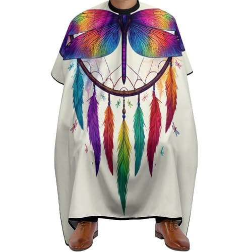 Haarschneideumhang Bunte Libellen-Traumfänger-Kunst, Professionelle Friseure Kleid Polyester Friseur Umhänge für Erwachsene Männer 140X168cm Haarschneideumhang Bunte Libellen-Traumfänger-Kunst, Professionelle Friseure Kleid Polyester Friseur Umhänge für Erwachsene Männer 140X168cm von Generic