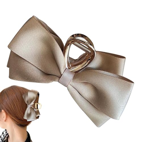 Haarspange aus Satin mit Schleife, für dickes und dünnes Haar, rutschfest, für Damen von Generic
