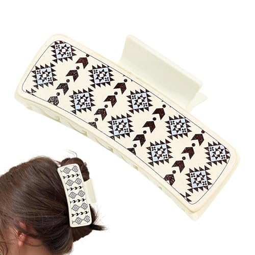 Haarspange für Damen – Haarspange für Damen, große Haarspange – PU-Haarspange, rutschfeste Haarnadel, Vintage-Haarspange, bequeme Haarnadel, Access von Generic