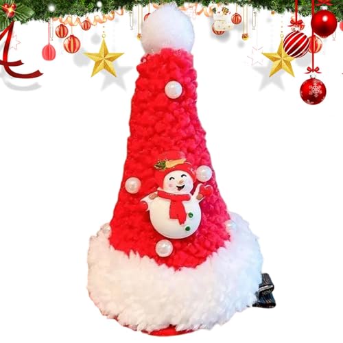 Haarspange mit Weihnachtsperlen, Weihnachts-Haarspangen, Haarnadel-Dekoration für Weihnachtshut mit Perlen - leichtes Design für Themenpartys, Meetings von Generic