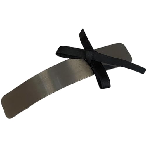 Haarspangen mit Bogen, rechteckige Haarspangen – Haarspangen aus Metall im Retro-Stil – elegante Accessoires für Mädchen, geometrische Haarnadel für Versammlungen, Schule, Ehemann von Generic