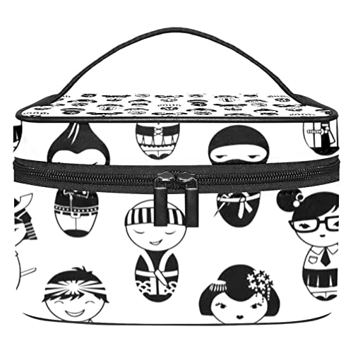 Hängende Reise Kulturtasche, tragbarer Make up Organizer, Kosmetikhalter für Pinsel Set,Cartoon Junge Mädchen Japanisch von Generic