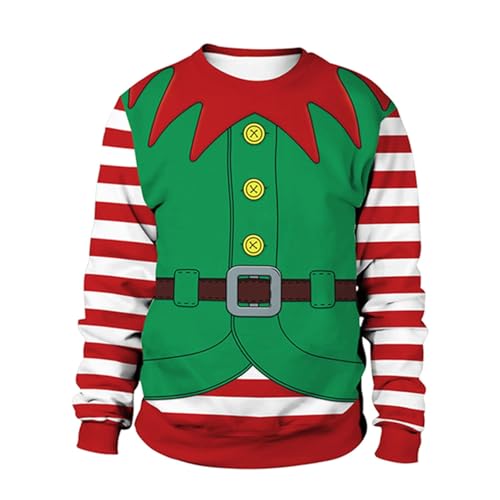 Hässliche Weihnachtspullover Weihnachts-Hoodies Für Männer Weihnachtspullover Herren XL Weihnachtspullover Herren Bunt Weihnachtspulli Familie Set Weihnachtspulli Lustig Weihnachtsshirt Herren Lustig von Generic