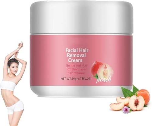 Hairerase Facial Hair Removal Cream – Hair Erase Facial Hairs Removal Cream, Natural Formula, Fresh Peach Flavor, Quickly Remove Hair, The Skin Smoother for Women (1) von Generic