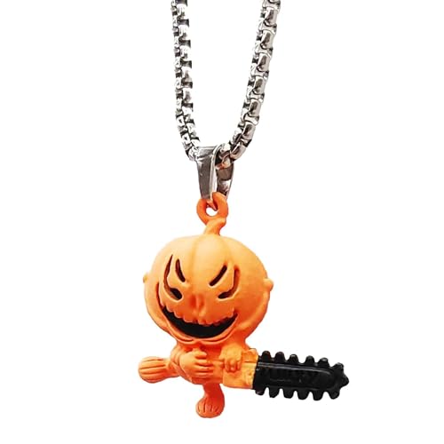 Halloween Kürbis Halskette, Kürbis Halskette für Frauen - Halloween Party Schmuck | Zarte Legierung Kürbis Kette Halskette für Urlaub, Mädchen u von Generic