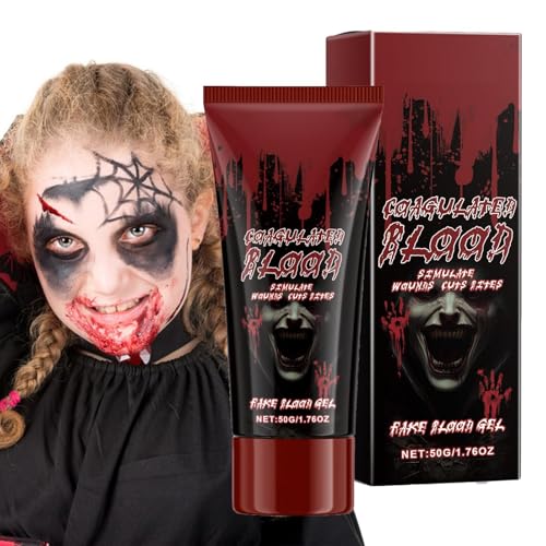 Halloween Makeup Gel - Waschbares spezielles Make-up, sicher und harmlos | Theateraufführungen, Cosplayaktivitäten, Horrorfilm und andere Anlässe, perfekter Zombie-Vampire- Cosplay Bühnenblo von Generic