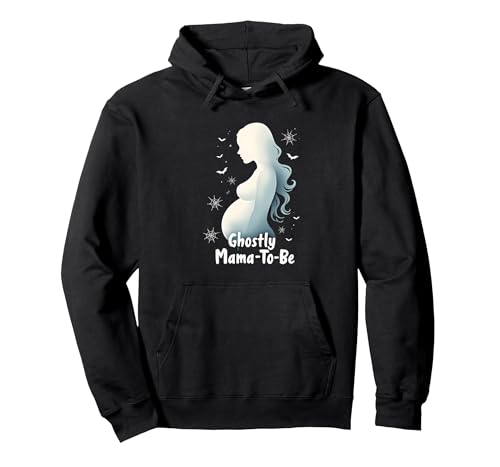 Halloween Schwangerschaft Geisterhafte Mama to Be Gruselige Mutterschaft Pullover Hoodie, Unisex für Erwachsene, Schwarz, S von Generic