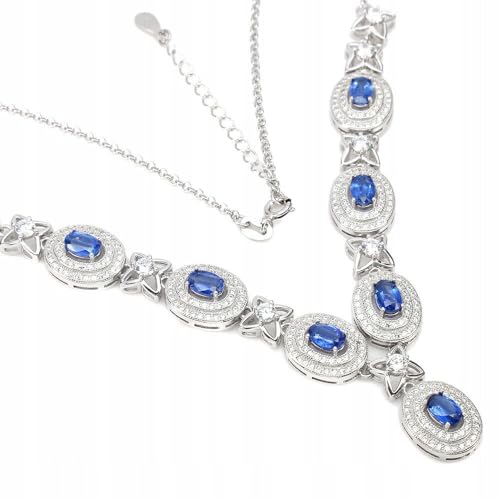 Halskette 925 Silber natur Kianite Zirkonia von Generic