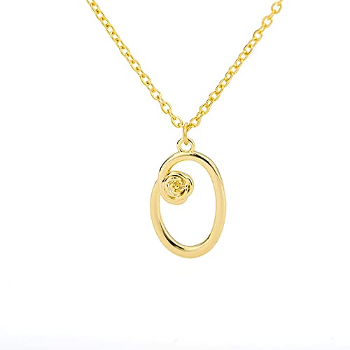 Halskette Kette Halskette Für Frauen Tiny Gold Anfangsbuchstabe Halskette Für Frauen Edelstahl Alphabet Anhänger Halskette Weihnachtsgeschenke O von Generic