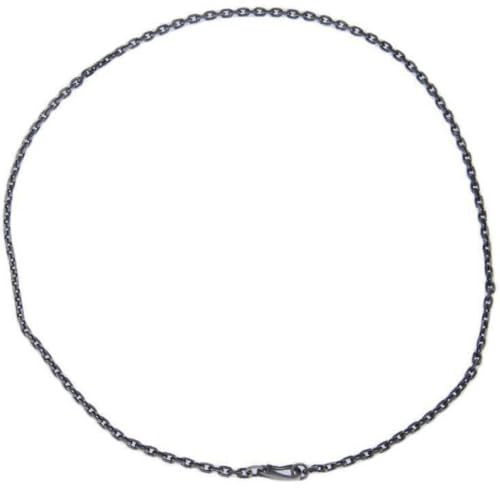 Halskette S925 Sterling Silver Vintage Vt Alte Männer und Frauen zu Winkelkette Persönlichkeit Hip Hop Punk Style Mode Thai Silber Cross Chain Diy, 925 Silber, 3mm 75 cm von Generic