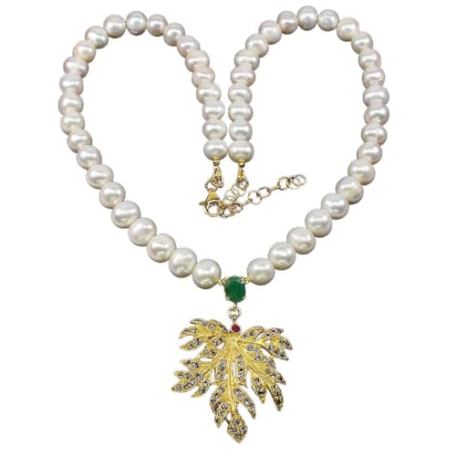 Halskette Tansanit Smaragd Perlen Rubin schön 925 von Generic