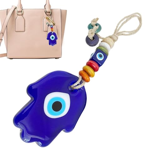 Halskette mit Auge – handgefertigt aus vergoldetem Stahl, ideal für Geschenke und besondere Anlässe | Modeschmuck mit bunten und originellem Design, leicht und tragbar, exquisite Verarbeitung von Generic