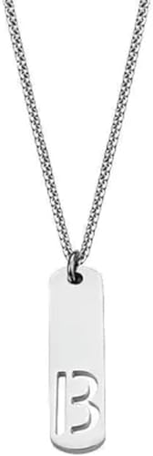 Halskette mit Initialen-Anhänger A-Z für Herren, Schmuck für Damen, wasserdicht, hitzebeständig, schweißfest, Geschenk | Schmuck, general, Titanstahl, Kein Edelstein von Generic