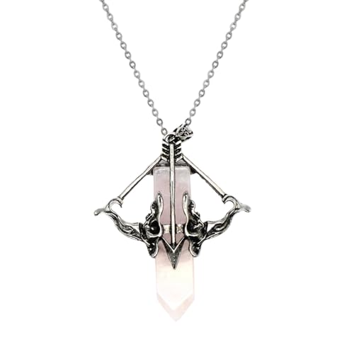 Halskette mit Knoten Anhänger, Knoten Halsketten für Frauen, Schmuck Halskette, Bogenanhänger, Naturstein Halskette für Männer Frauen, Se référer au descriptif, Edelstahl und Naturstein, Siehe von Generic