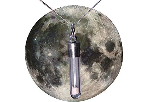 Generic - Halskette mit Mondstaub - Erwachsene, Unisex, Silber, Modern, Panzerkette, 45,7 cm, Hummer, Weltall, Mond Generic - Halskette mit Mondstaub - Erwachsene, Unisex, Silber, Modern, Panzerkette, 45,7 cm, Hummer, Weltall, Mond von Generic