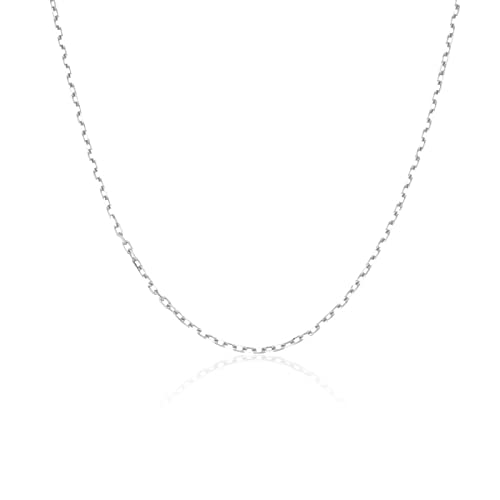 Halsketten Für Frauen 925 Sterling Silber Gold Dicker Buchstabe Charm Initial Anhänger Alphabet Halskette Halsband Lange Kette Feine Geschenke Silberkette von Generic