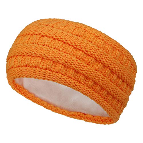 Handgefertigtes Haarband für Damen, Sportmode, Haarband, warmes Stricken, Stirnband, Frat Things (A-Orange, Einheitsgröße) von Generic