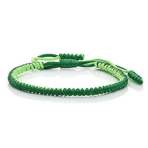 Handgemachte ethnische Stil tibetischen buddhistischen Amulett gewebt Seil Knoten String Vintage Armbänder verstellbar von Generic
