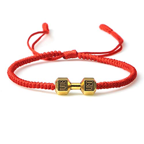 Handgemachte motivierende Fitness Gym Hanteln Langhantel Weben Seil trendige Armbänder verstellbar Handgemachte motivierende Fitness Gym Hanteln Langhantel Weben Seil trendige Armbänder verstellbar von Generic