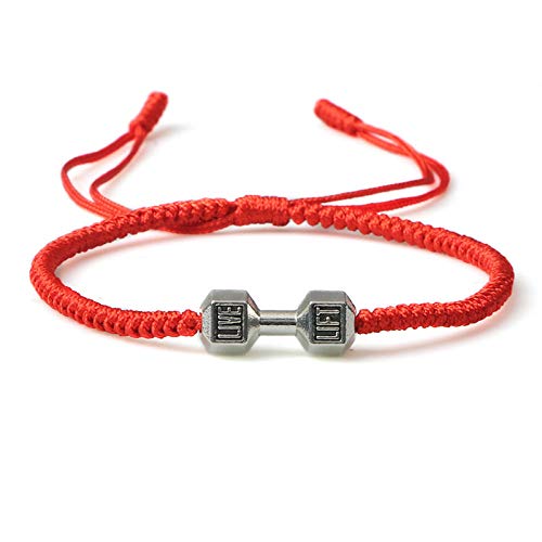 Handgemachte motivierende Fitness Gym Hanteln Langhantel Weben Seil trendige Armbänder verstellbar Handgemachte motivierende Fitness Gym Hanteln Langhantel Weben Seil trendige Armbänder verstellbar von Generic